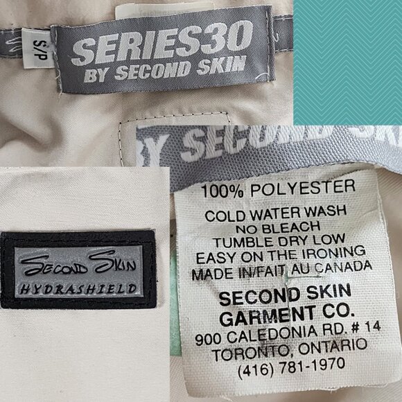 Second Skin Hydrashield Ivory Full Zip Bomber Style Jacket - Picture 4 of 4